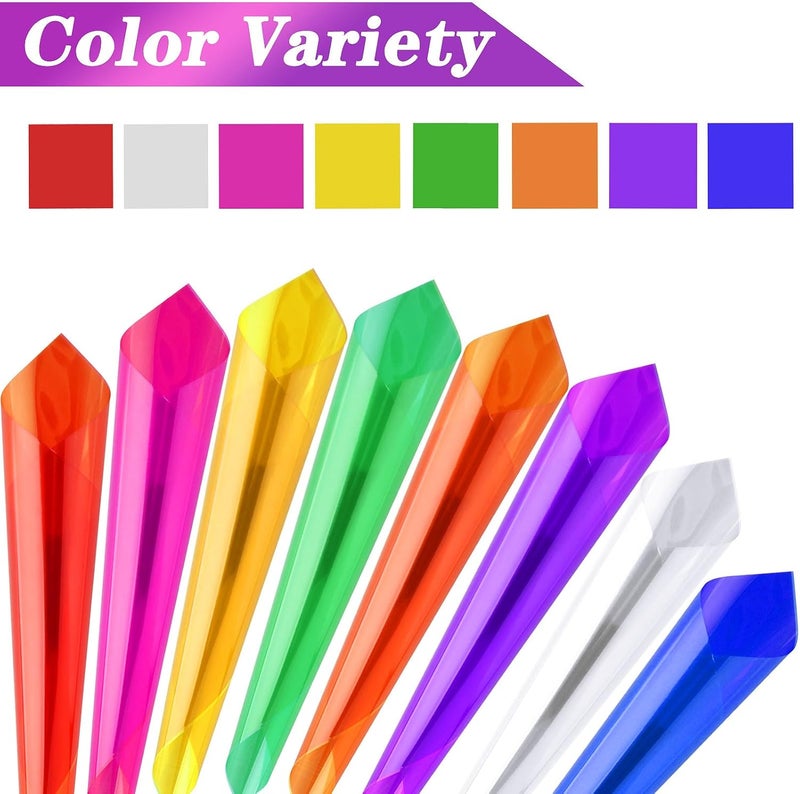 Ahardaim 120Pcs Colored Cellophane Sheets, 7.5 x 7.5 Inch Cellophane Paper, Colored Cellophane Wrap for DIY Arts Crafts, Packaging Small Gifts, Candy Wrapping, Holidays and Parties Decoration - Image 3